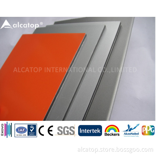 Construction PVDF fire-proof Aluminum Composite Wall Decoration Panel